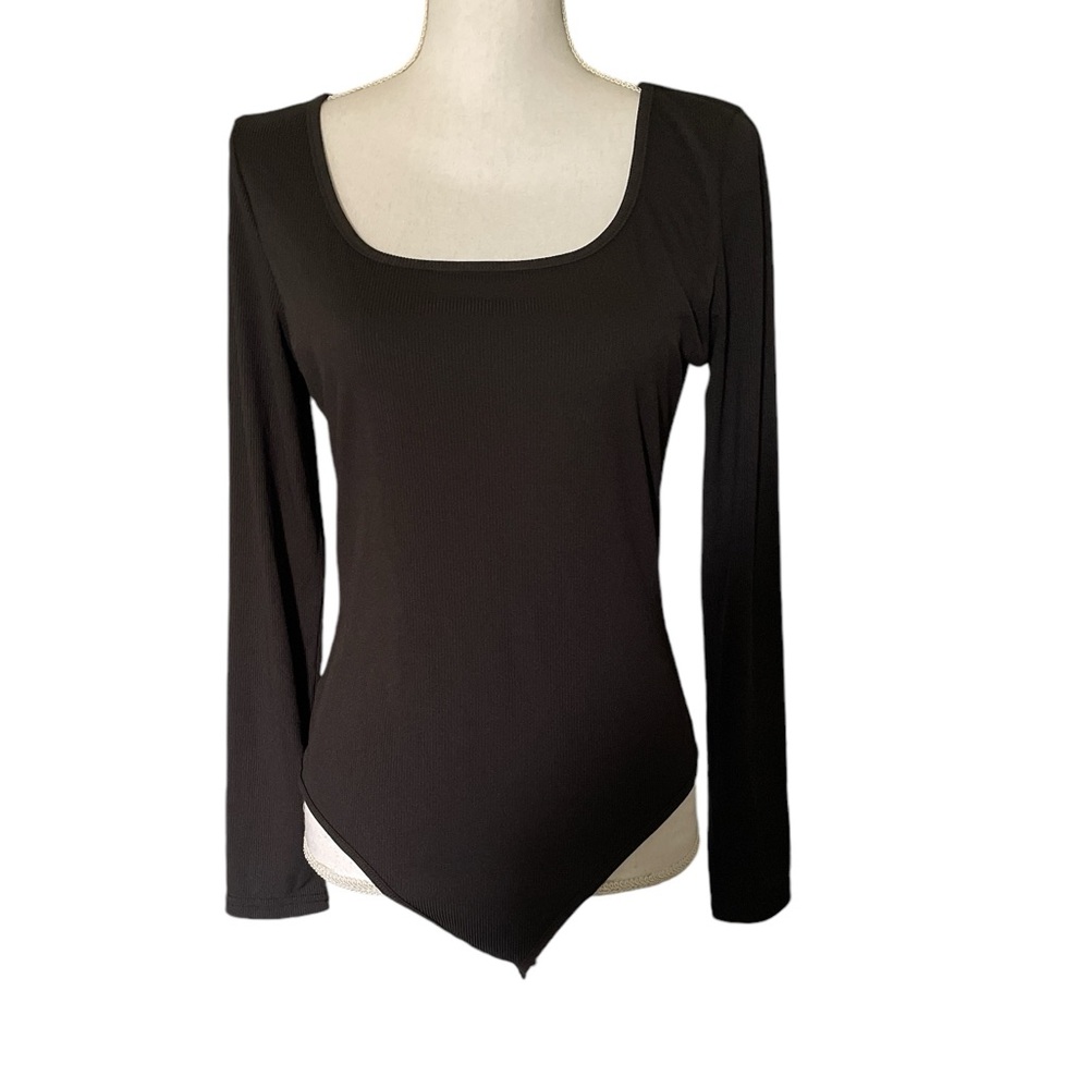 Yozy black long sleeve body suit size L